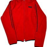 Nike Track Jacket - Medium Red Polyester