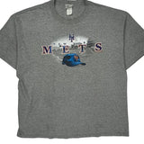New York Mets Lee Sport Graphic T-Shirt - XL Grey Cotton Blend