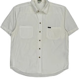 Guess Short Sleeve Shirt - XL White Cotton