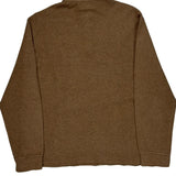 Polo By Ralph Lauren 1/4 Zip - Large Brown Cotton