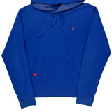 Polo By Ralph Lauren Hoodie - Large Blue Cotton