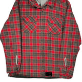 Oakley Checked Shirt Jacket - XL Red Cotton
