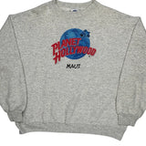 Planet Hollywood Graphic Sweatshirt - Large Grey Cotton Blend