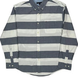 Tommy Hilfiger Striped Shirt - XL Gray Cotton