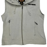 An American Legend Harley Davidson Vest - Small White Cotton