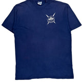 Ert Hanes Graphic T-Shirt - XL Blue Cotton
