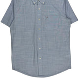 Tommy Hilfiger Short Sleeve Shirt - Medium Blue Cotton