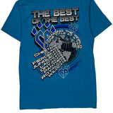 Cheer Athletics Worlds 2015 American Apparel Single Stitch T-Shirt - Medium Blue Cotton