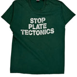 Humorous Slogan Fruit Of The Loom Single Stitch T-Shirt - XL Green Cotton
