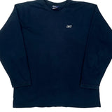 Reebok Long Sleeve T-Shirt - 2XL Navy Cotton