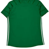 Multnomah University Lions Adidas Striped Football Shirt - Medium Green Polyester