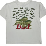 Budweiser Wild Oats Graphic T-Shirt - Large White Cotton