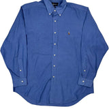 Yarmouth Ralph Lauren Shirt - Large Blue Cotton