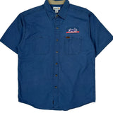 Carhartt Short Sleeve Shirt - Large Blue Cotton