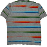 Tommy Hilfiger Striped Polo Shirt - XL Gray Cotton
