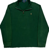 Polo By Ralph Lauren 1/4 Zip - XL Green Cotton