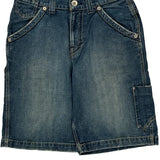 Jnco Cargo Carpenter Shorts - 32W 9L Blue Denim
