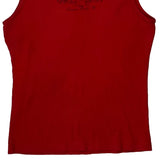 Harley Davidson Logo Harley Davidson Asymmetric Tank Top - Large Red Cotton