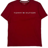 Tommy Hilfiger T-Shirt - XL Red Cotton