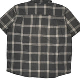 Carhartt Checked Short Sleeve Shirt - 2XL Gray Cotton