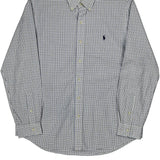 Ralph Lauren Checked Shirt - Large Blue Cotton