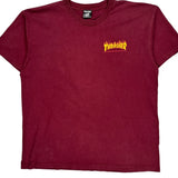 Santa Cruz Thrasher Graphic T-Shirt - XL Burgundy Cotton