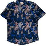 Levis Floral Short Sleeve Shirt - Medium Multicoloured Cotton