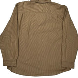 Carhartt Striped Shirt - 2XL Brown Cotton