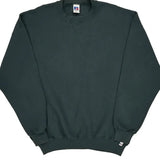 90s Blank Made In USA Russell Athletic Sweatshirt - 2XL Green Cotton