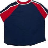 Mickey Mouse Baseball Theme Disney Cartoon Jersey - 2XL Navy Cotton