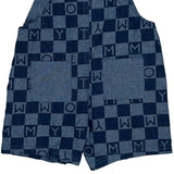 Age 12 Months Tommy Hilfiger Checked Overalls - 3XS Blue Cotton