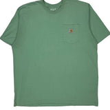 Carhartt T-Shirt - 2XL Green Cotton