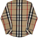 Age 6 Burberry Checked Shirt - XS Beige Cotton