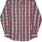 Lacoste Checked Shirt - Medium Blue Cotton