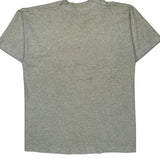 Single Stitch Fruit Of The Loom Graphic T-Shirt - Large Gray Cotton Blend
