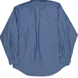 Ralph Lauren Striped Shirt - Large Blue Cotton