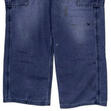 Carhartt Cargo Trousers - 34W 32L Blue Cotton