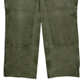 Carhartt Double Knee Carpenter Pants - 34W 30L Green Cotton