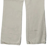 Low Levis Boot Cut Jeans - 30W UK 10 Cream Cotton