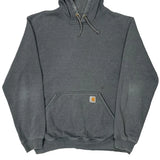 Carhartt Hoodie - Large Gray Cotton Blend