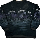 Unbranded Graphic Sweatshirt - Medium Black Cotton