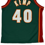 Age 14-16 Seattle Supersonics Mitchell & Ness #40 Kemp Jersey - Large Red Polyester