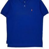 Polo By Ralph Lauren Polo Shirt - Large Blue Cotton