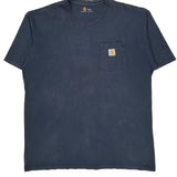 Carhartt Tall T-Shirt - XL Blue Cotton