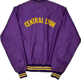 Central Lyon West Wind Varsity Jacket - Small Purple Polyester