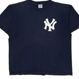 New York Yankees Majestic Mlb T-Shirt - XL Navy Cotton