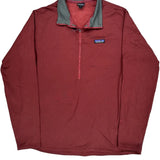 Patagonia 1/4 Zip Fleece - XL Red Polyester