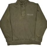 Nautica Collared Sweatshirt - XL Green Cotton