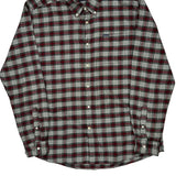 Tailored Fit Barbour Checked Flannel Shirt - XL Gray Cotton