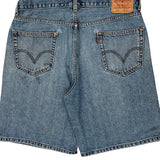 Levis Denim Shorts - 36W 9L Blue Cotton